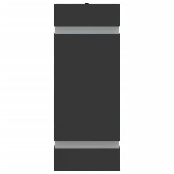 vidaXL fekete rozsdamentes acél kültéri fali lámpa