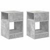 vidaXL V&eacute;gasztal 2 pcs Beton Sz&uuml;rke 30,5 x 30 x 45 cm Faanyag