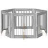 vidaXL Kutyaker&iacute;t&eacute;s &aacute;llv&aacute;nyokkal 6 pcs Sz&uuml;rke Sonoma 80 x 80 cm