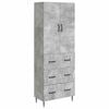 vidaXL Szekr&eacute;ny szett 2 db 66 x 34,5 x 90 cm Szerelt Fa Betonsz&uuml;rke