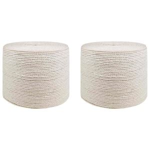 vidaXL Jutasz&aacute;l 2 pcs 2 Feh&eacute;r 100% Tossa kender