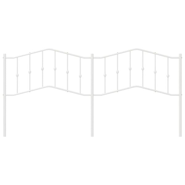 vidaXL feh&eacute;r f&eacute;m fejt&aacute;mla 200 cm