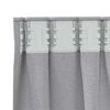 vidaXL Fekete F&uuml;gg&ouml;ny Gyűrűkkel 2 pcs Vil&aacute;gossz&uuml;rke 245 x 140 cm