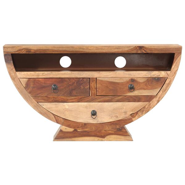 vidaXL tömör akácfából TV-szekrény 100 x 30 x 52 cm