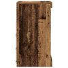 vidaXL Széf LED -es lámpákkal Régi fa 41 x 37 x 67 cm Faanyag