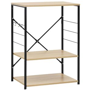 vidaXL fekete-t&ouml;lgysz&iacute;nű szerelt fa mikros&uuml;tő szekr&eacute;ny 60x39,6x79,5 cm