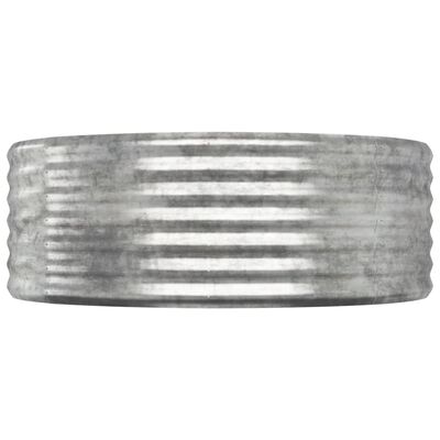 vidaXL ezüstszínű porszórt acél kerti magaságyás 396x100x36 cm