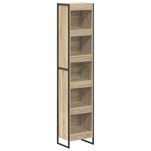 vidaXL K&ouml;nyvespolc 40 x 30 x 189,5 cm Szerelt Fa Sonoma