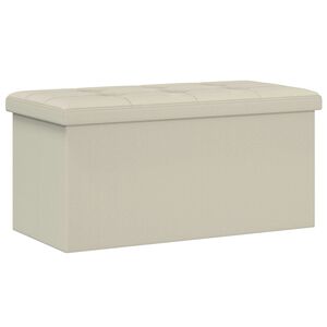 vidaXL &Ouml;sszecsukhat&oacute; t&aacute;rol&oacute;pad Feh&eacute;r 180 kg 80 L 77 x 38 x 38 cm
