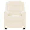 vidaXL krémszínű műbőr elektromos masszázsfotel