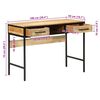 vidaXL Íróasztal fiókkal Barna 100 x 50 x 75 cm tömör mangófa