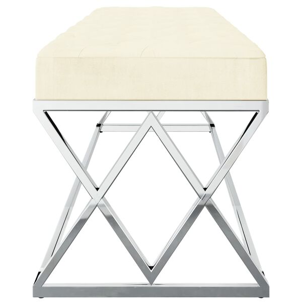 vidaXL kr&eacute;msz&iacute;nű b&aacute;rsony &eacute;s rozsdamentes ac&eacute;l pad