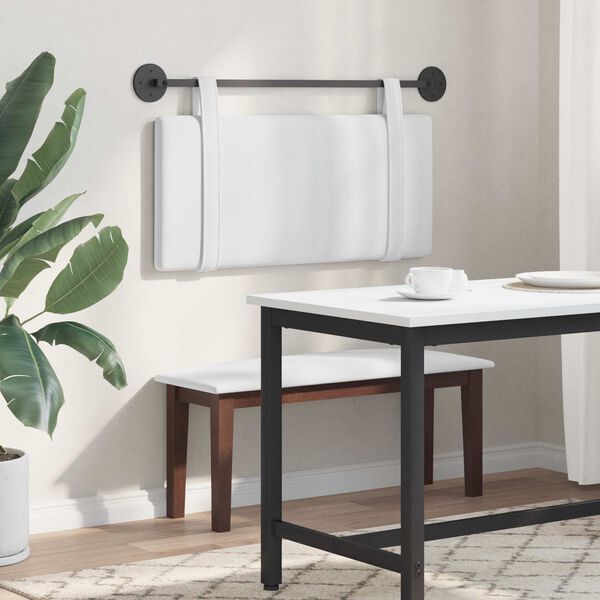 vidaXL Fali Fejt&aacute;mla Falra szerelhető Feh&eacute;r 90 x 55 x 5 cm sz&ouml;vet