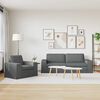 vidaXL Kanap&eacute; Szett 2 pcs S&ouml;t&eacute;tsz&uuml;rke 182 x 80 x 82 cm sz&ouml;vet