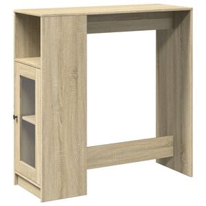 vidaXL sonoma t&ouml;lgy szerelt fa b&aacute;rasztal t&aacute;rol&oacute;kkal 101x40x103,5 cm