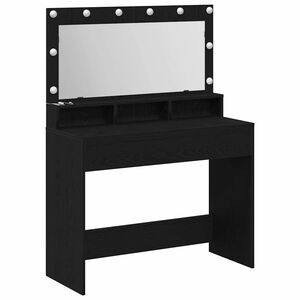 vidaXL &Ouml;lt&ouml;zk&ouml;dőasztal Fekete t&ouml;lgy 100 x 41 x 135 cm Szerelt Fa