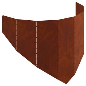 vidaXL Fűszeg&eacute;lyez&eacute;s 100 x 45 cm Ac&eacute;l Rozsd&aacute;s