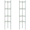 vidaXL 2 db ac&eacute;l &eacute;s polipropil&eacute;n paradicsomketrec 154 cm