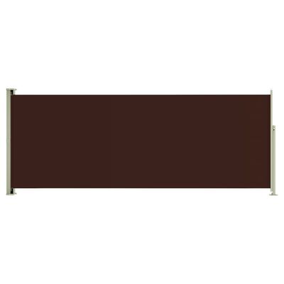 vidaXL barna behúzható oldalsó terasznapellenző 117 x 300 cm