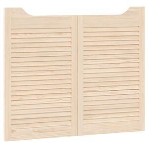 vidaXL Lengő Ajt&oacute;k 2 db 80 x 50 cm T&ouml;m&ouml;r Fenyőfa Term&eacute;szetes