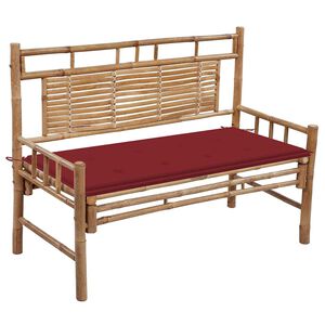vidaXL bambusz kerti pad p&aacute;rn&aacute;val 120 cm