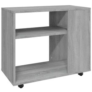 vidaXL sz&uuml;rke sonoma sz&iacute;nű szerelt fa kisasztal 70 x 35 x 60,5 cm