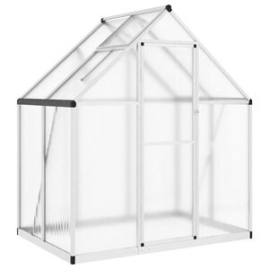 vidaXL ez&uuml;stsz&iacute;nű alum&iacute;nium melegh&aacute;z alapv&aacute;zzal 169 x 114 x 195 cm