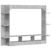 vidaXL betonsz&uuml;rke szerelt fa TV-szekr&eacute;ny 152x22x113 cm