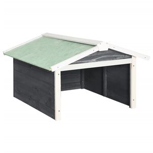 vidaXL sz&uuml;rke &eacute;s feh&eacute;r fenyőfa robotfűny&iacute;r&oacute;-t&aacute;rol&oacute; 72 x 87 x 50 cm