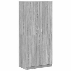 vidaXL sz&uuml;rke sonoma sz&iacute;nű szerelt fa ruh&aacute;sszekr&eacute;ny 90x52x200 cm