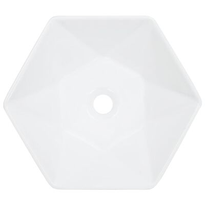 vidaXL fehér kerámia mosdókagyló 41 x 36,5 x 12 cm