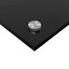 vidaXL Konyhai splashback 2 pcs Fekete 110 x 60 cm edzett üveg