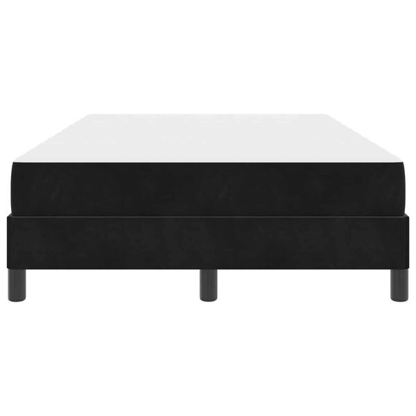 vidaXL Boxrug&oacute;s &aacute;gy matracmal Fekete 120 x 190 cm sz&ouml;vet