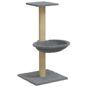 vidaXL vil&aacute;gossz&uuml;rke macskab&uacute;tor sziz&aacute;l kapar&oacute;f&aacute;val 74 cm