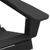 vidaXL Adirondack sz&eacute;k Fekete 82 x 74 x 92 cm HDPE