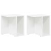 vidaXL V&eacute;gasztal 2 db Feh&eacute;r 37 x 32 x 40 cm Szerelt Fa
