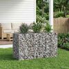vidaXL Gabion emelt &aacute;gy Ez&uuml;st 130 x 50 x 80 cm Horganyzott ac&eacute;l