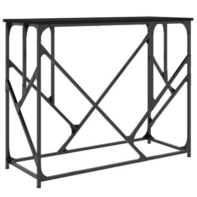 vidaXL fekete szerelt fa tálalóasztal 100x40x80 cm