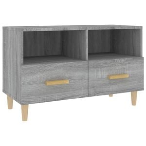 vidaXL sz&uuml;rke sonoma sz&iacute;nű szerelt fa TV-szekr&eacute;ny 80x36x50 cm
