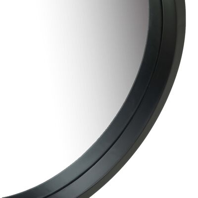 vidaXL fekete fali tükör pánttal 60 cm