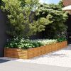 vidaXL corten ac&eacute;l kerti magas&aacute;gy&aacute;s 387x100x36 cm