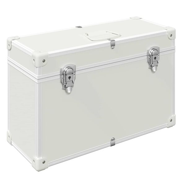 vidaXL Szekr&eacute;ny Foganty&uacute;k Feh&eacute;r 85 x 45 mm F&eacute;m