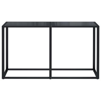 vidaXL fekete edzett üveg tálalóasztal 140 x 35 x 75,5 cm