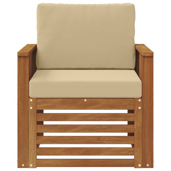 vidaXL K&uuml;lt&eacute;ri kanap&eacute; szett p&aacute;rn&aacute;val Term&eacute;szetes 71 x 63 x 73 cm