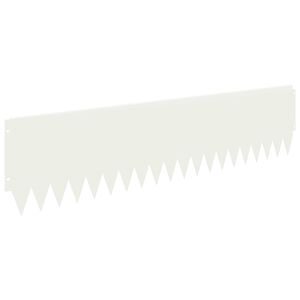 vidaXL Fűszeg&eacute;lyez&eacute;s 20 pcs 103 x 25 cm Ac&eacute;l Feh&eacute;r