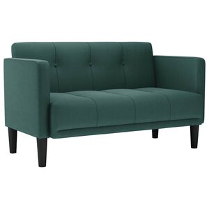 vidaXL s&ouml;t&eacute;tz&ouml;ld sz&ouml;vet loveseat kanap&eacute; 111 cm