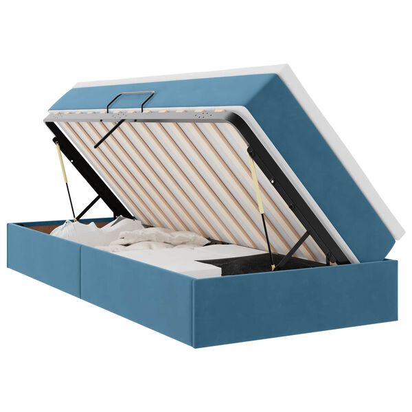 vidaXL &Aacute;gy t&aacute;rol&oacute;val &eacute;s matraccal S&ouml;t&eacute;t k&eacute;k 90 x 190 cm B&aacute;rsony