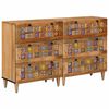 vidaXL Sz&eacute;f 2 db 60 x 33 x 75 cm T&ouml;m&ouml;r Mang&oacute;f&aacute;t Term&eacute;szetes