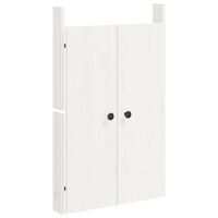 vidaXL fehér tömör fenyőfa kültéri konyhaszekrény ajtó 50 x 9 x 82 cm