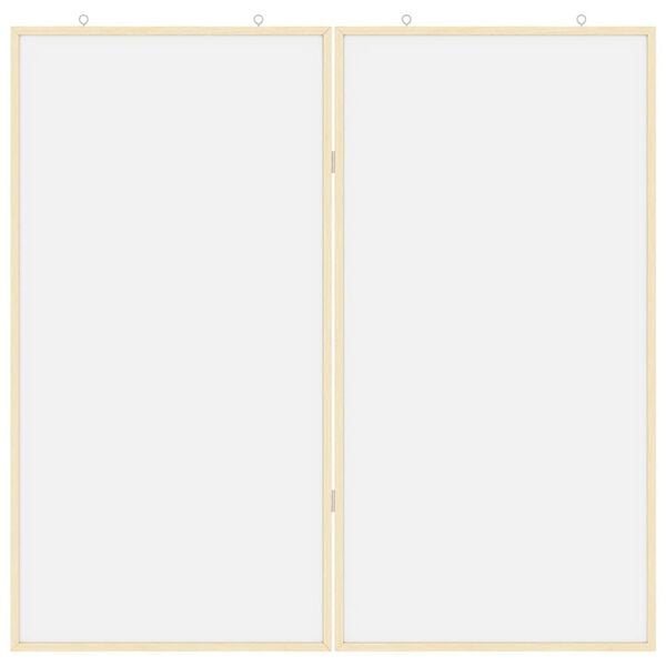 vidaXL Hirdetőt&aacute;bla Feh&eacute;r 80 x 80 x 1.4 cm T&ouml;m&ouml;r fenyőfa